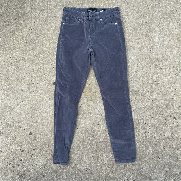 Lucky Brand Gray Ava Mid Rise Skinny Cords 2/26 - Picture 2 of 7